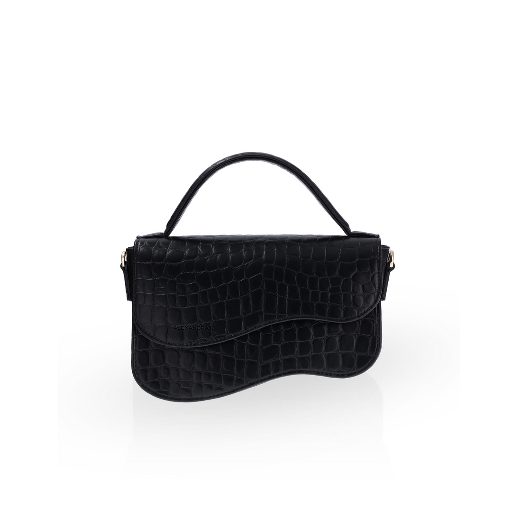 black satchel handbag