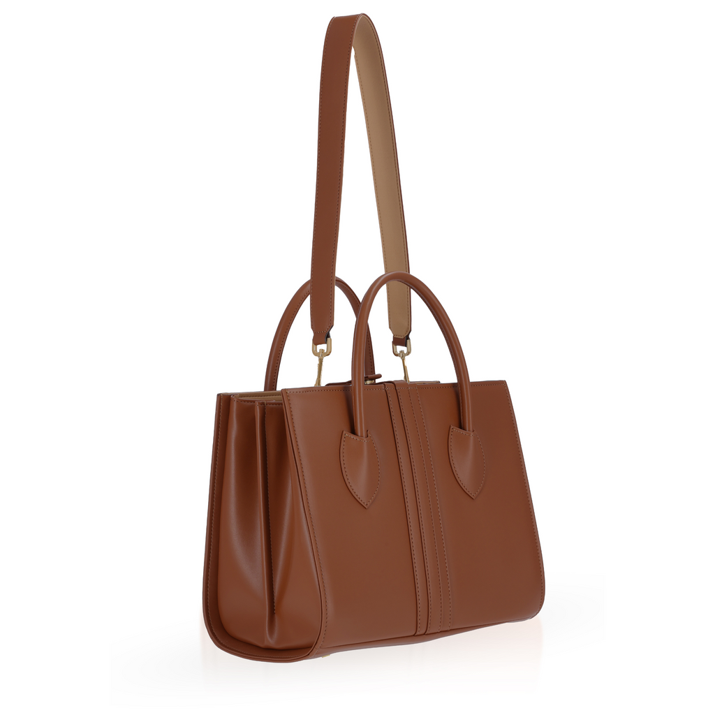 brown women's handbag