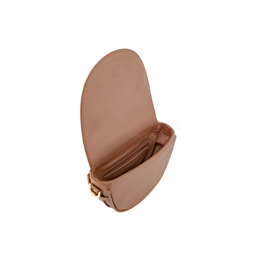 crescent handbag with strap inside