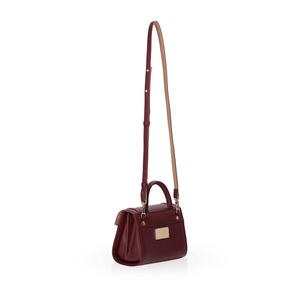 burgundy mini handbag crossbody