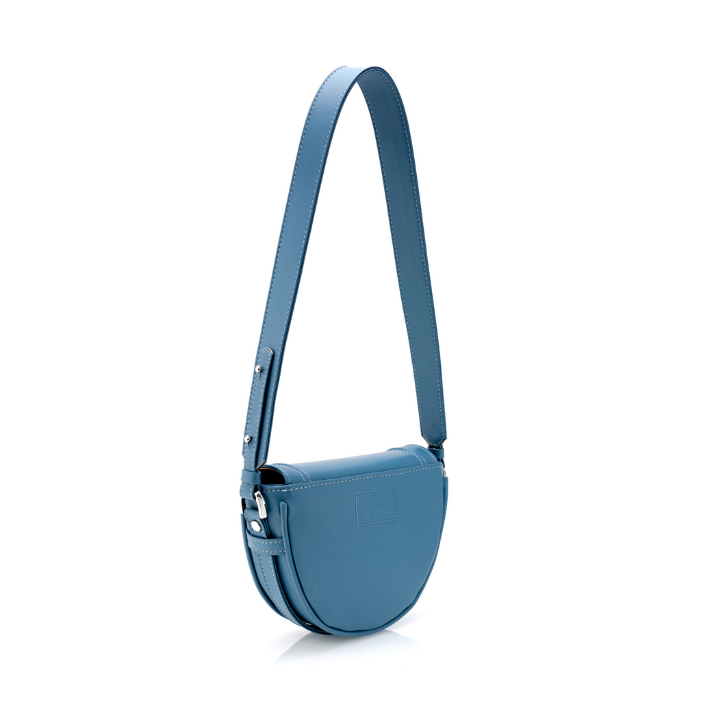 Blue crescent bag